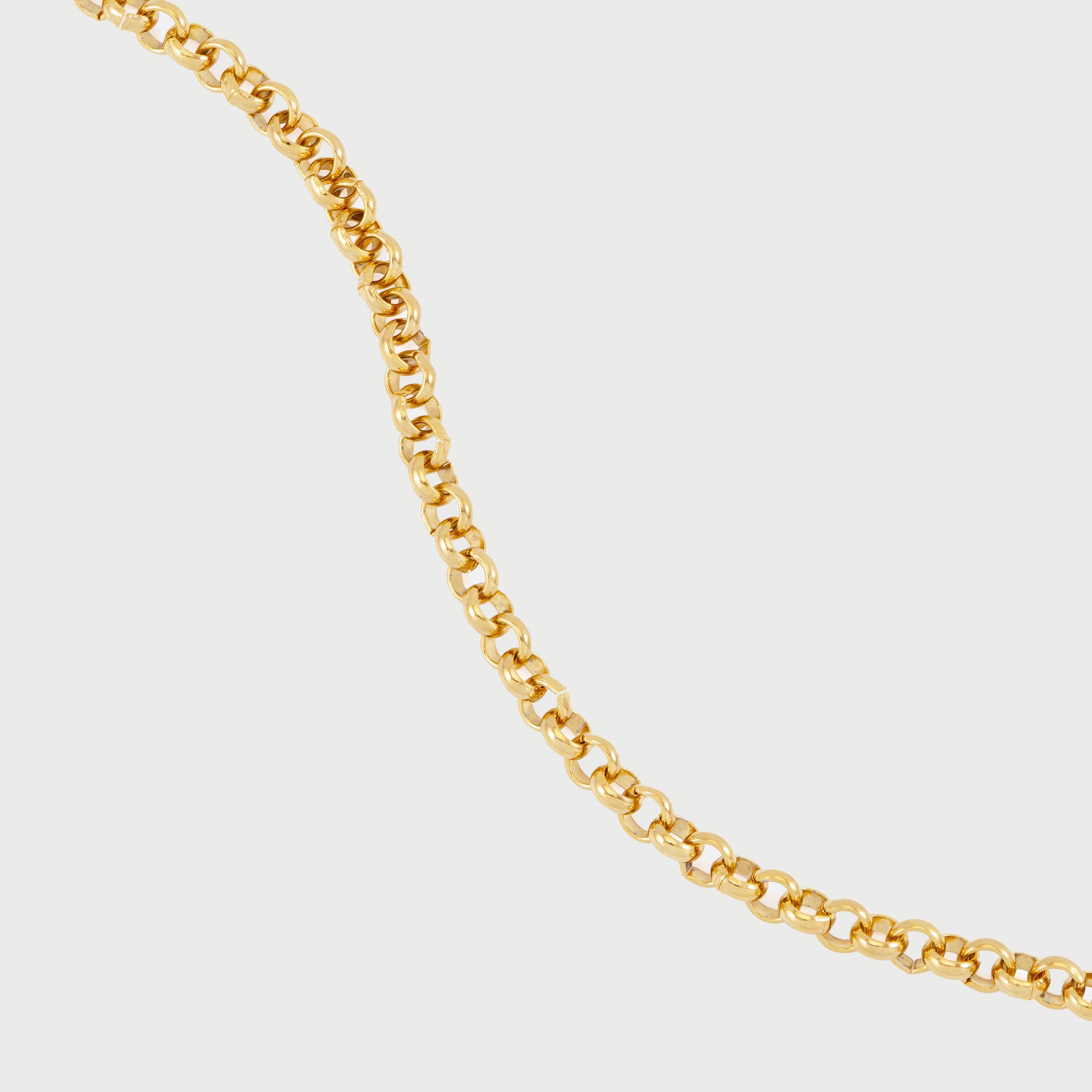 Mini Rolo Chain Bracelet in Gold